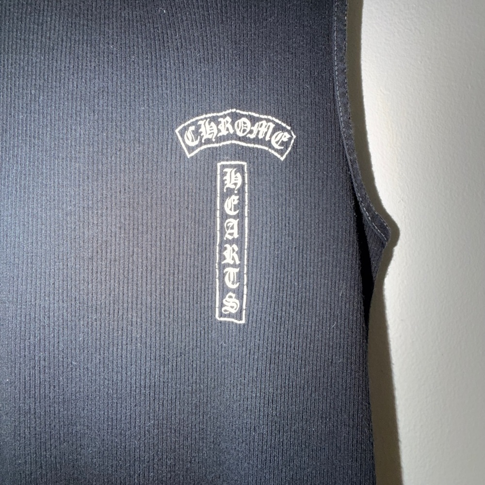 Chrome Hearts Black Ribbed Tank - Picture 3 of 8